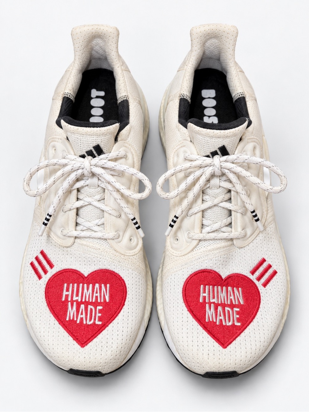 adidas Solar Hu Glide "Human Made" White/Red — Pharrell x Human Made Collab